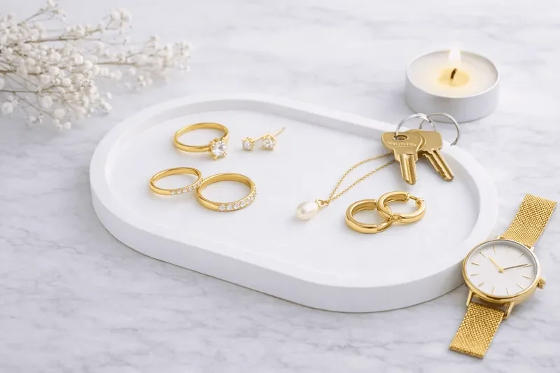 גלריית פריטי דקורציה בעבודת יד מריזין ובטון של DP STUDIO